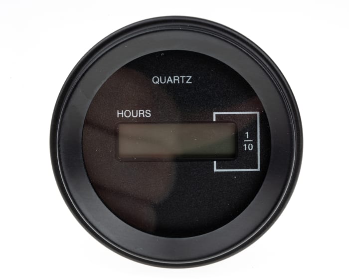 Curtis Hour Meter, 6 Digit LCD, 100 → 230 V ac, 48 → 150 V dc