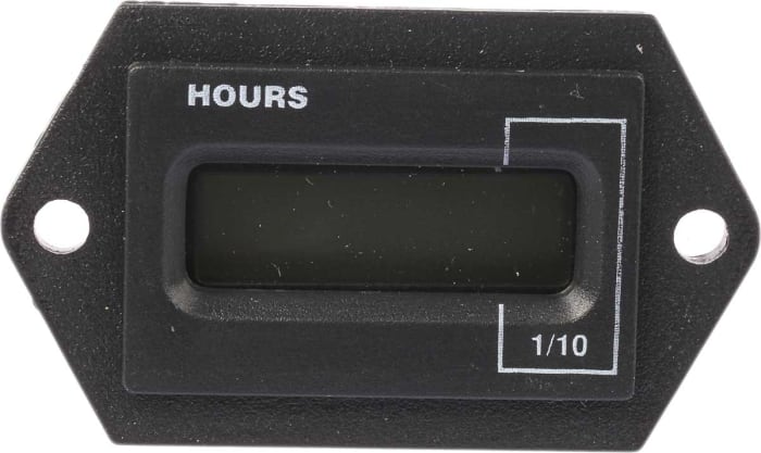 Curtis Hour Meter, 6 Digit LCD, 100 → 230 V ac, 48 → 150 V dc