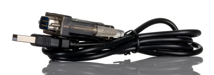 Cable USB RS PRO, con A. USB A Macho, con B. Sub-D de 9 contactos Macho, long. 1.2m, color Negro