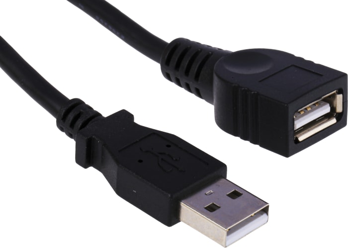 6 ft Black USB 2.0 Extension Cable A to