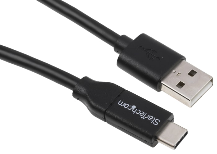 Cable USB 2.0 StarTech.com, con A. USB A Macho, con B. USB C Macho, long. 1m, color Negro