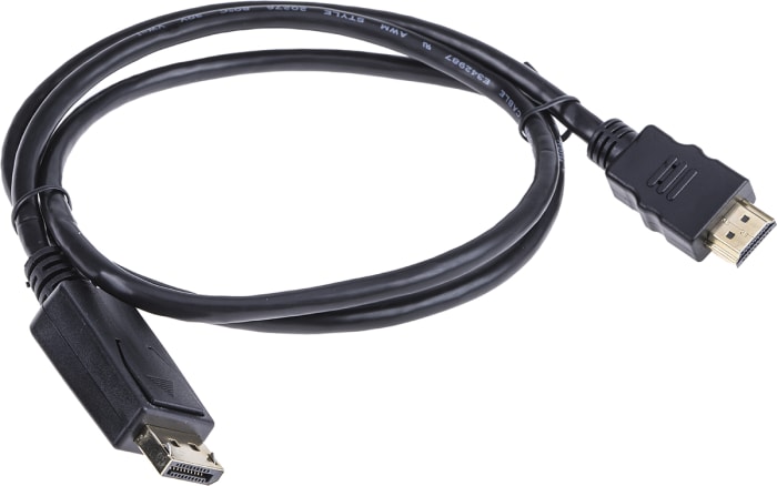 RS PRO | RS PRO 4K DisplayPort to HDMI Cable, Male to Male ...