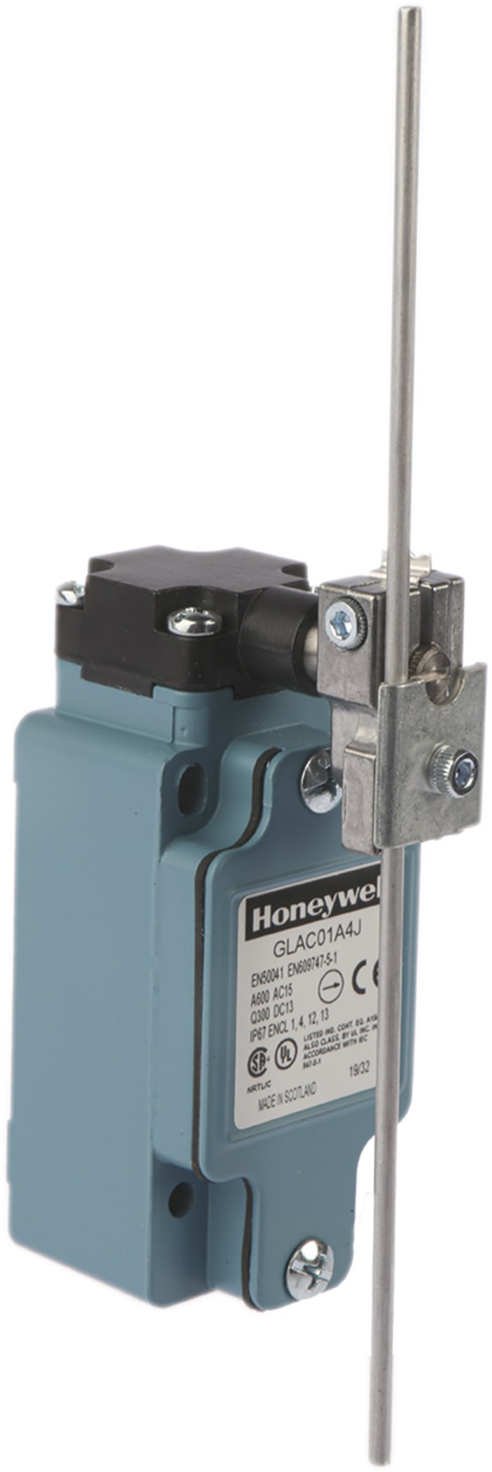 Honeywell GLA Series Plunger Limit Switch, NO/NC, IP67, SPDT, Die Cast Zinc Housing, 600V ac Max, 10A Max
