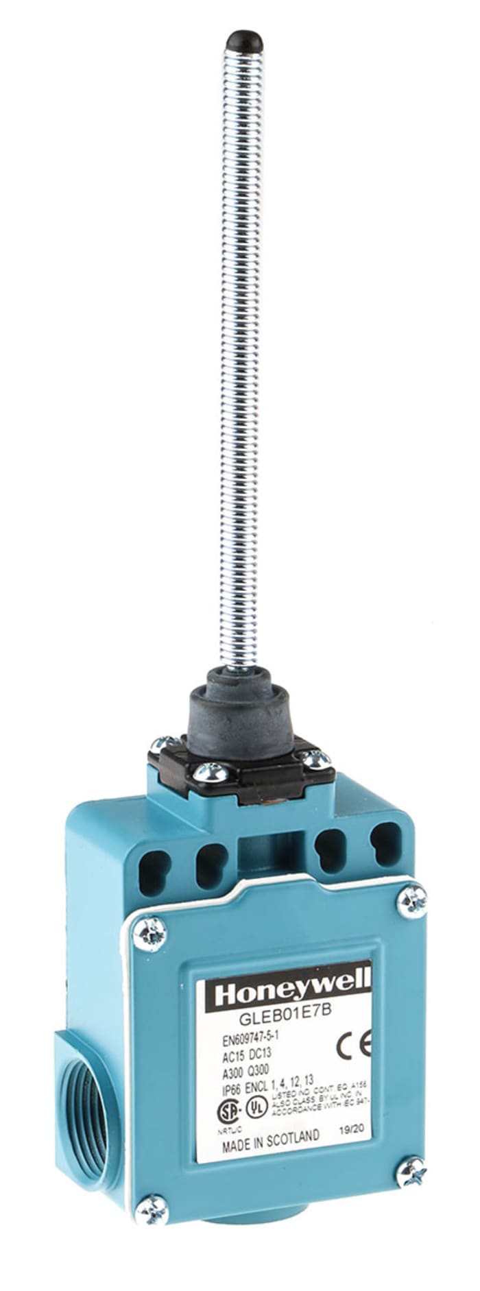 Limit Siviç (Sınır Şalteri), Spiral Yaylı, Ani Hareket Kontaklı, Basınçlı Çinko Döküm, IP66, 300V