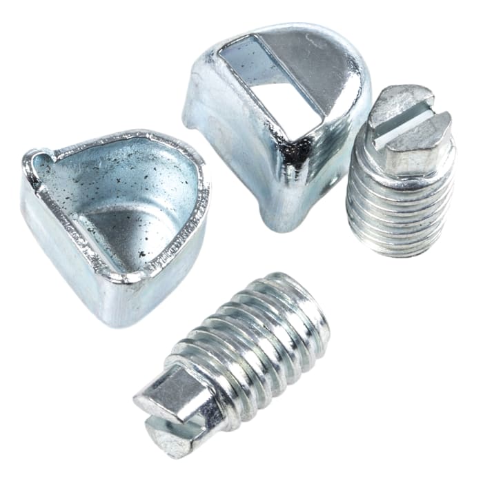 Seac 100 Piece Zinc Plated Steel Hose Clip Screw Housing