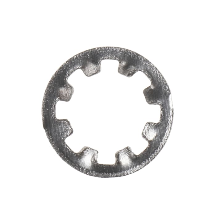 RS PRO A2 304 Stainless Steel Internal Tooth Shakeproof Washer, M6, DIN 6797J