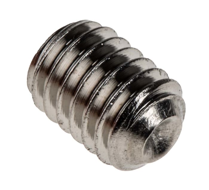 Vis sans tête, M6 x 8mm, tête Jeu de douilles hexagonales, en Acier inoxydable A4 316