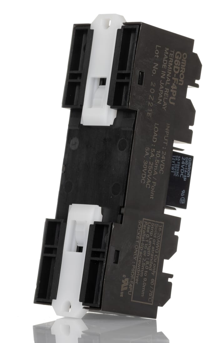 G6D-F4PU DC24 Omron | Omron G6D-F4PU Series Solid State Relay, DIN Rail ...