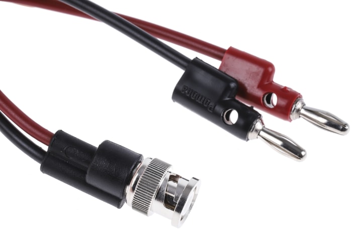 Cable de prueba BNC Pomona de color Negro, Rojo, Macho, 500V ac, 140mm