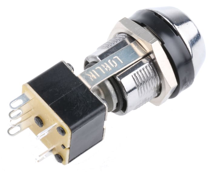 MSL8613A Lorlin Key Switch, DPDT, 4 A 250 V ac 1Way FlatKey 187