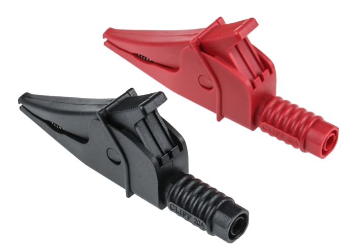 Pinces Crocodiles Rouges 48 Mm Avec Gaine - 5 Pièces - Serre-joint Pratique Pour Branchements électriques