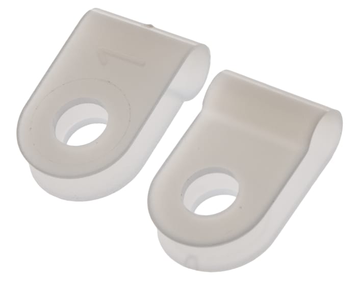 Clip en P, Polyamide Naturel, Diamètre intérieur 3.2mm