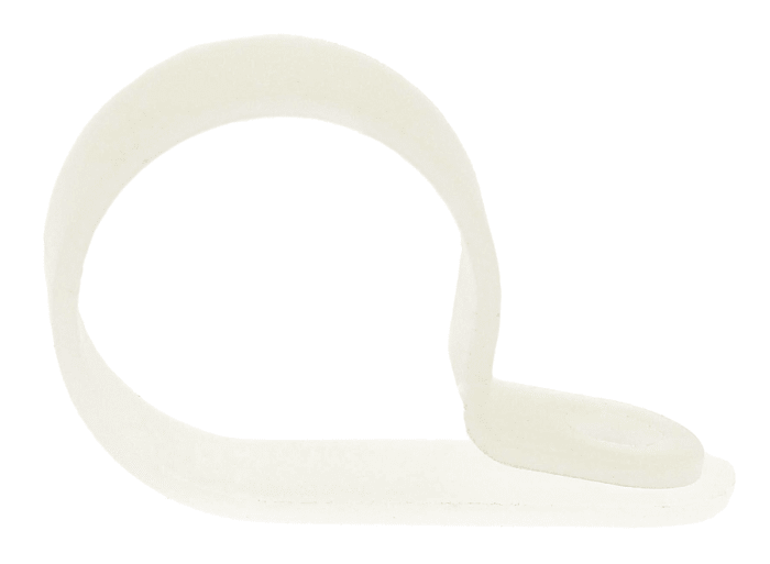Clip en P, Polyamide Naturel, Diamètre intérieur 20.5mm