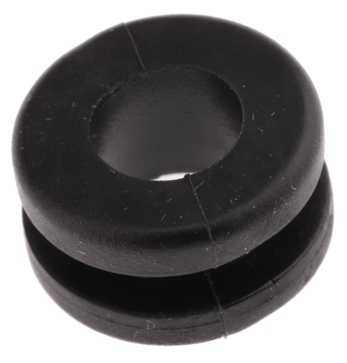 HellermannTyton HV Black PVC 11mm Cable Grommet for Maximum of 8mm Cable Dia. 633-03020 HV1302-PVC-FR-BK