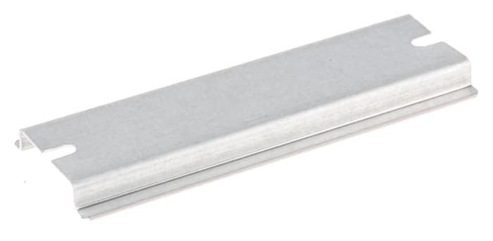 Rail DIN Fibox 100mm x 35mm x 7.5mm, Non perforé, Rail oméga en Acier