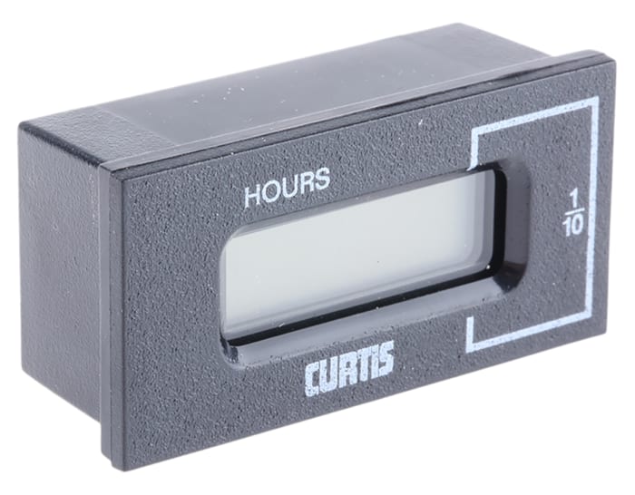 Curtis Hour Meter, 6 Digit LCD, 100 → 230 V ac, 48 → 150 V dc