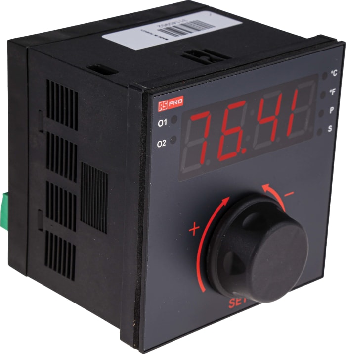 RS PRO PID Temperature Controller, 96 x 96mm 1 Input, 2 Output Relay, SSR, 230 V ac Supply Voltage