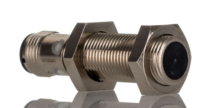 Omron Inductive Threaded Barrel Proximity Sensor, M12, 4 mm Detection, PNP NO, 10 → 30 V dc