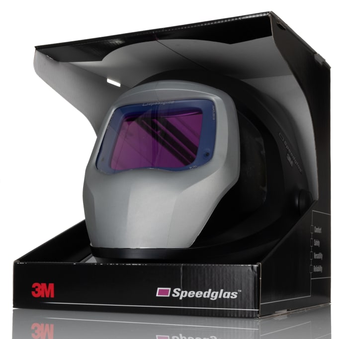 Casco de soldadura con oscurecimiento automático 3M 9100 XX, serie Speedglas, lente de 73 x 107mm