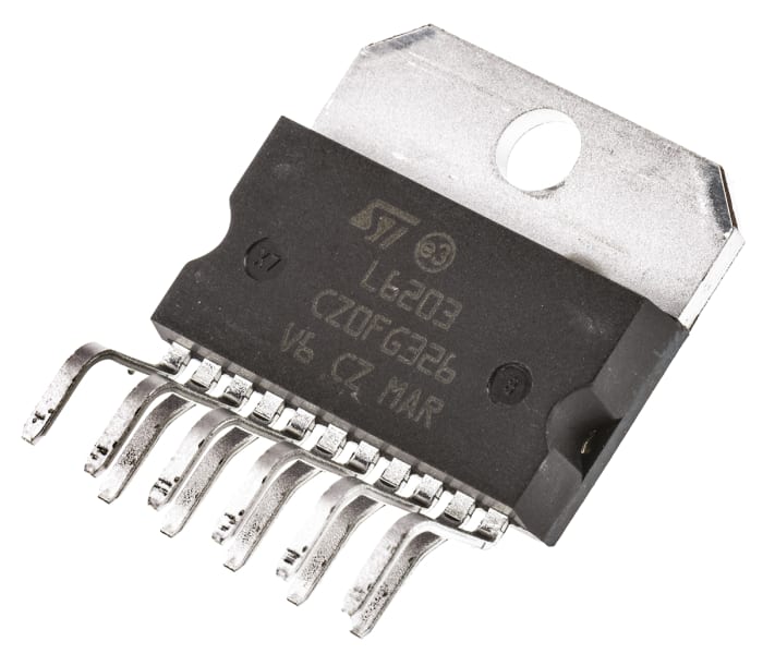 STMicroelectronics L6203,  Brushed Motor Controller, 48 V 4A 11-Pin, MULTIWATT V