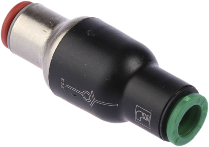 Legris 7996 Non Return Valve, 6mm Tube Inlet, 6mm Tube Outlet, 1 to 10bar