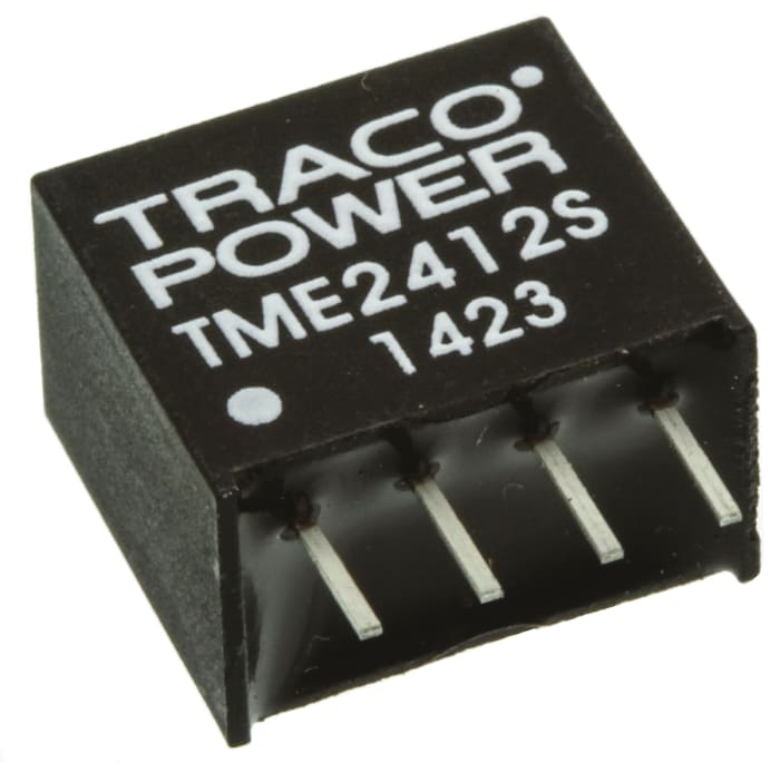 TRACOPOWER TMH DC-DC Converter, 12V dc/ 84mA Output, 21.6 → 26.4 V dc Input, 1W, Through Hole, +85°C Max Temp