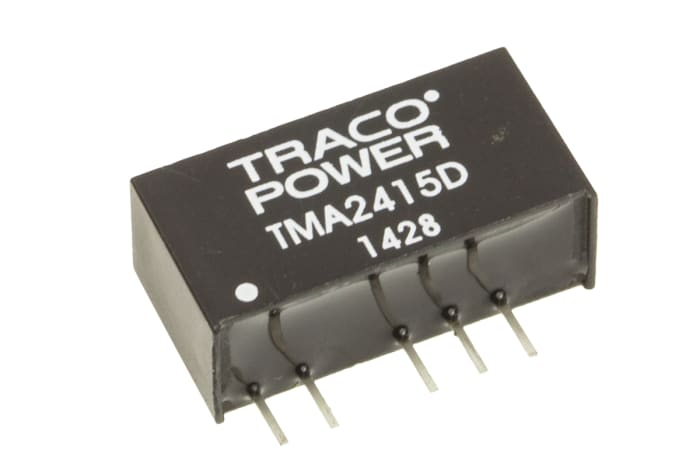 TRACOPOWER TMA DC-DC Converter, ±15V dc/ ±35mA Output, 21.6 → 26.4 V dc Input, 1W, Through Hole, +85°C Max Temp