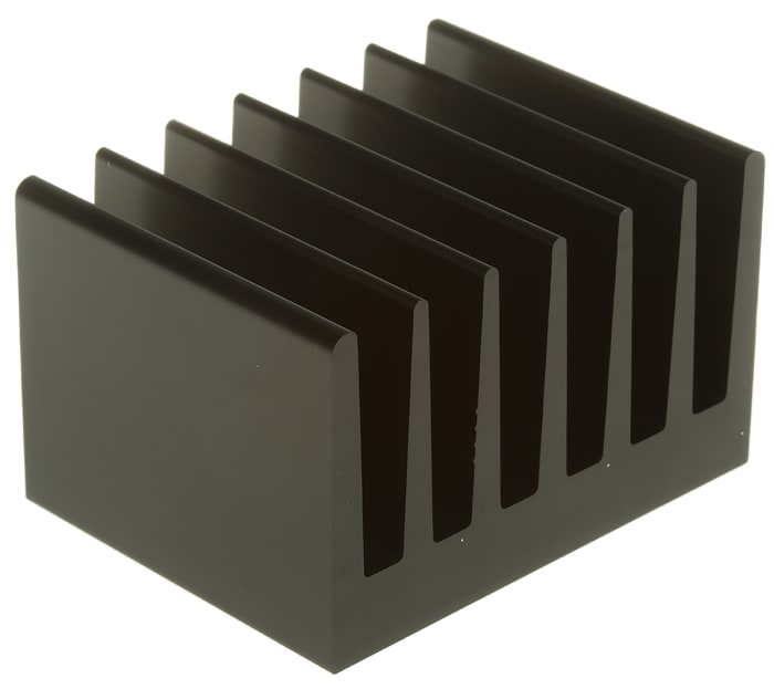 Fischer Elektronik Heatsink, Universal Rectangular Alu, 2.5K/W, 50 x 66 x 40mm
