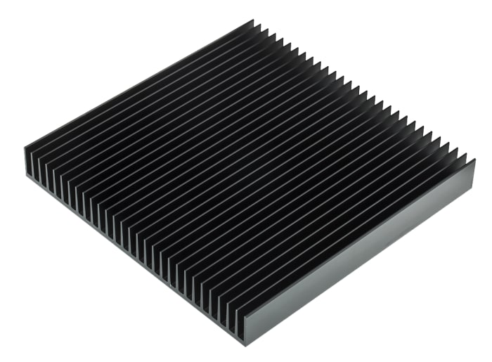 Fischer Elektronik Heatsink, Universal Rectangular Alu, 1.65 → 0.7K/W, 200 x 200 x 25mm