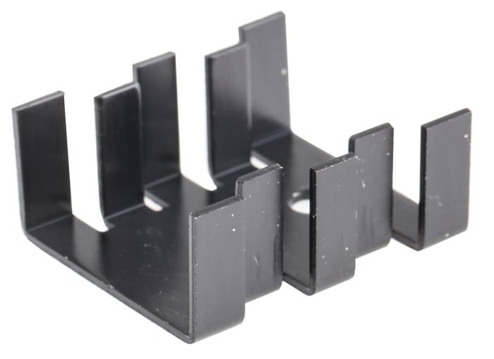 Disipador Fischer Elektronik de Plástico Negro, 15K/W, dim. 30 x 25.4 x 13mm