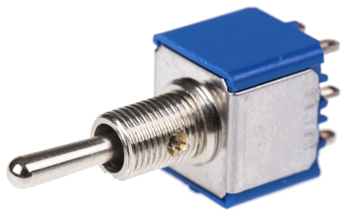 Toggle Switch / Toggle Anahtar, Çift Kutuplu Tek Atımlı (DPST), 30 V dc'de 4 A, Pano/Panele Monte