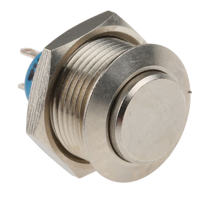 APEM Push Button Switch, Momentary, Panel Mount, 19.2mm Cutout, SPST, 30V dc, IP54