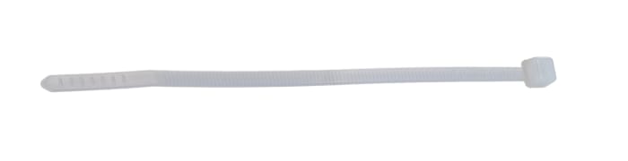 HellermannTyton Cable Tie, 100mm x 2.5 mm, Natural Polyamide 6.6 (PA66), Pk-100