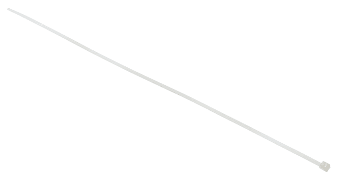 HellermannTyton Cable Tie, 330mm x 2.8 mm, Natural Polyamide 6.6 (PA66), Pk-100
