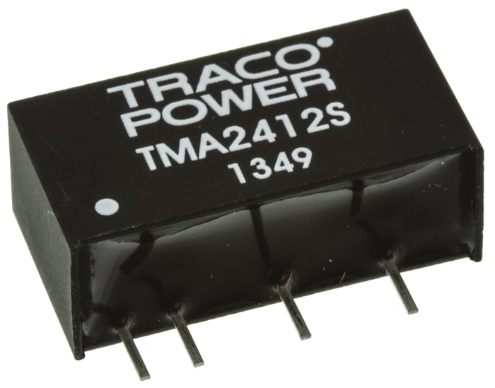 TRACOPOWER TMA DC-DC Converter, 12V dc/ 84mA Output, 21.6 → 26.4 V dc Input, 1W, Through Hole, +85°C Max Temp