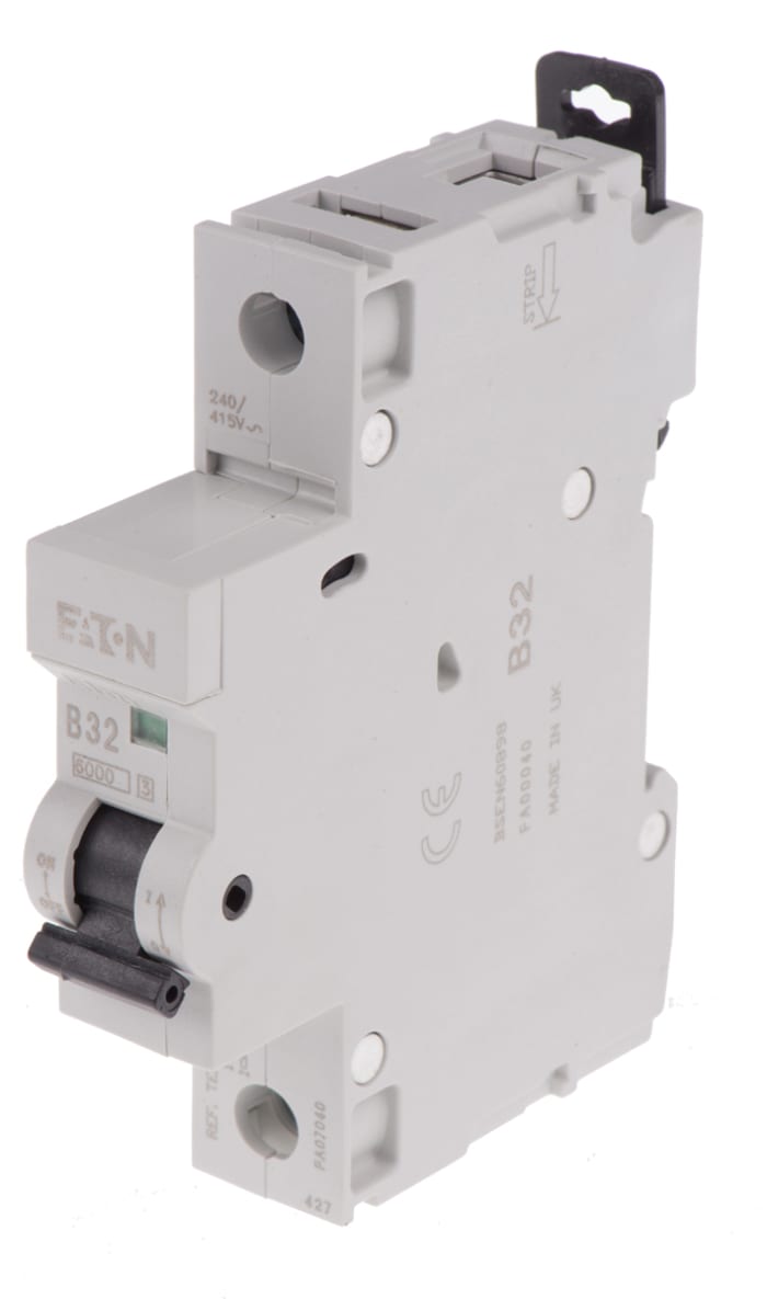 Eaton Memera ALB MCB, 1P, 32A Curve B, 6 kA Breaking Capacity