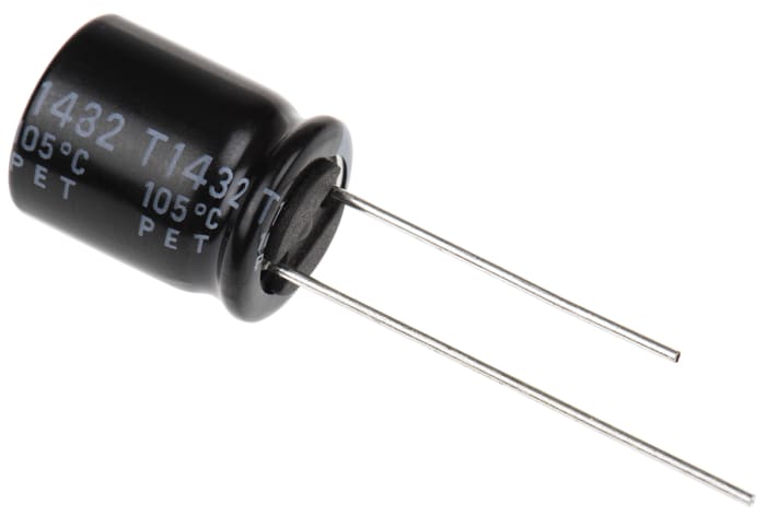 Condensateur Rubycon série YXF, Aluminium électrolytique 100μF, 63V c.c.