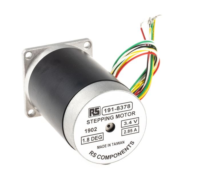 Moteur pas-à-pas Hybride, 1.2Nm 1.8°, 8 fils, 3,4 V c.c.