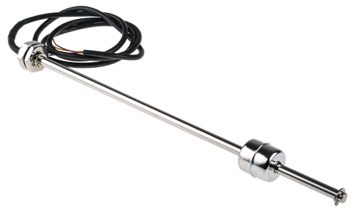 RS PRO | RS PRO Internal Stainless Steel Float Switch, Float, 1m Cable, NO/NC, 250V ac Max, 120V dc Max | 191-9516 | RS