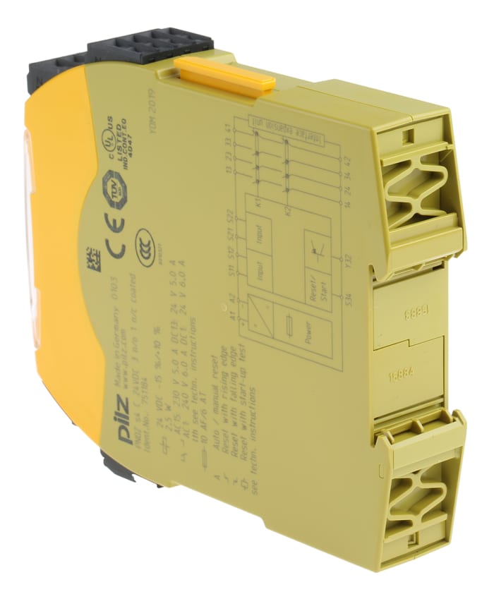 751184 Pilz Relé de seguridad Pilz PNOZ s5 de 2 canales, para Parada