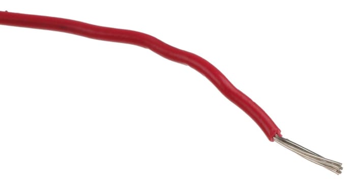 Nexans KY30 Series Red 0.33 mm² Hook Up Wire, 22 AWG, 7/0.25 mm, 250m, PVC Insulation, 10037902