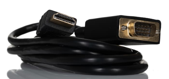 RS PRO, 1.8m Male HDMI to Male VGA