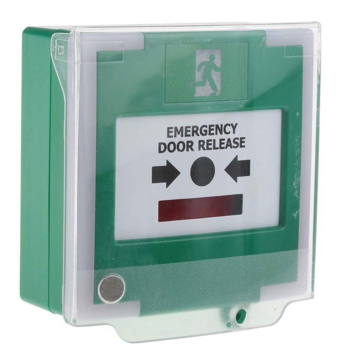 RS PRO  RS PRO Green Emergency exit unlocking box, Break Glass