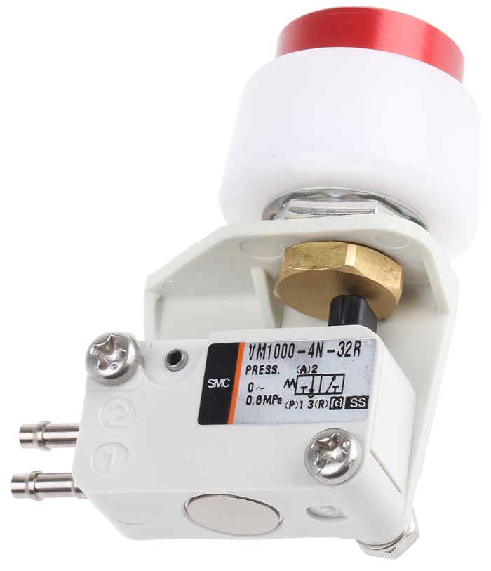 SMC Push Button 3/2 Pneumatic Manual Control Valve VM1000 Series, 2.5mm, III B