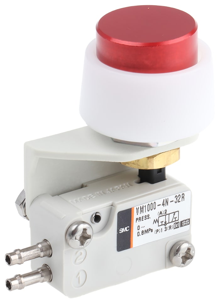 VM10004N32R SMC SMC Push Button 3/2 Pneumatic Manual Control Valve