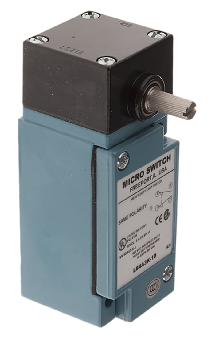 Honeywell HDLS Series Limit Switch, NO/NC, IP67, SPDT, Die Cast Zinc Housing, 600V ac Max, 10A Max
