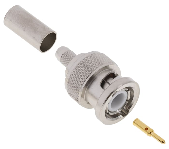 Telegartner, Plug Cable Mount BNC Connector, 50Ω, Crimp Termination, Straight Body