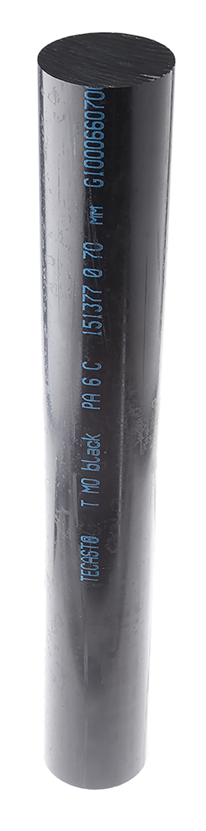 RS PRO Black Nylon Rod, 500mm x 70mm Diameter