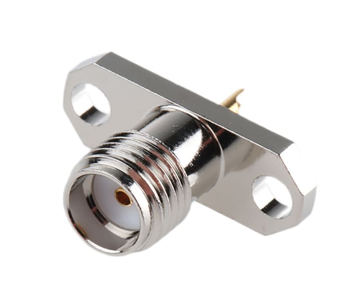 Connecteur SMA Telegartner Femelle Droit, raccordement A souder 50Ω Montage sur Platine