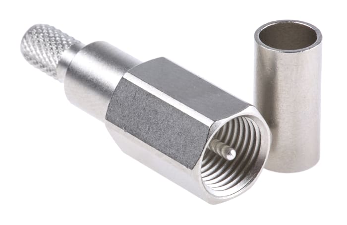 Telegartner, Plug Cable Mount FME Connector, 50Ω, Crimp Termination, Straight Body